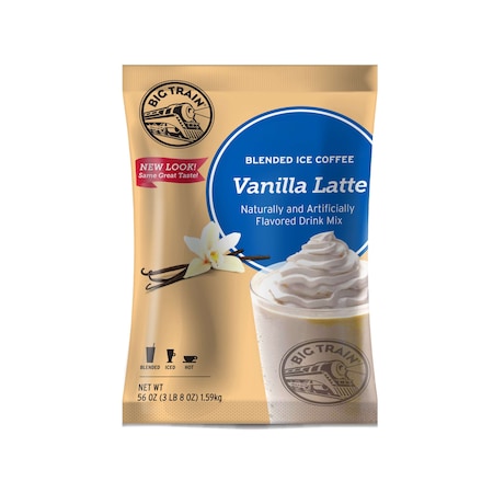 Big Train Big Train Vanilla Latte Blended Ice Coffee Mix 3.5lbs, PK5 BT.610820